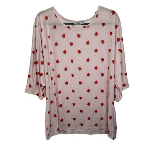 Pink Strawberry Top XL